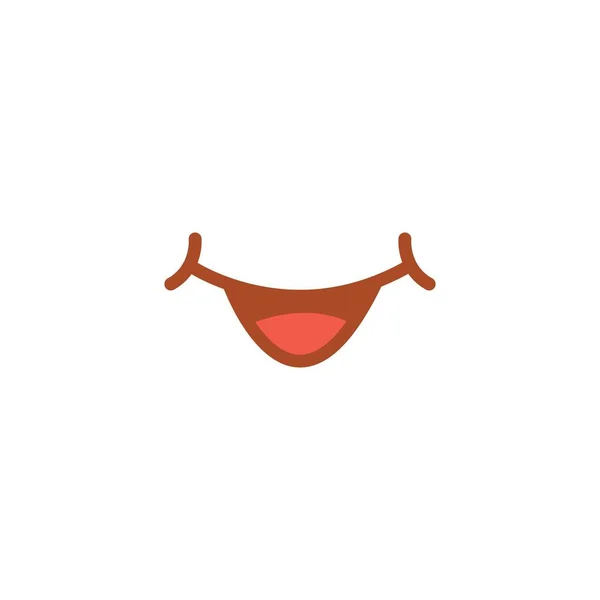 Sorriso Vettore Illustrazione Disegno Modello — Vettoriale Stock