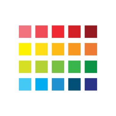 renk paleti vektör tasarım şablonu