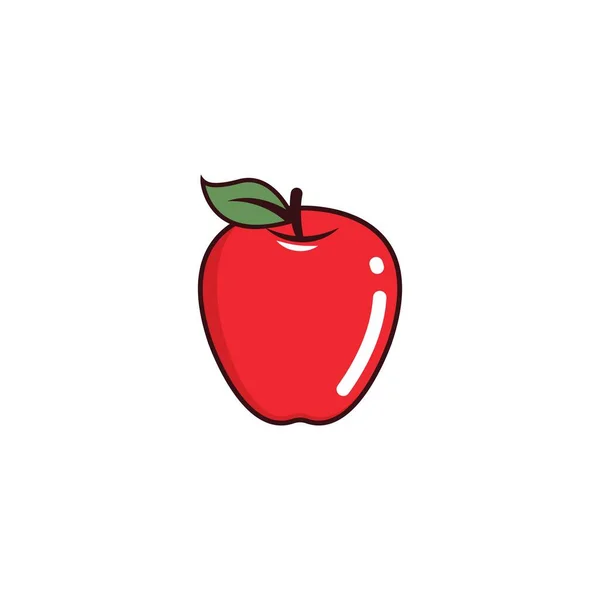 Apple Symbol Vektor Illustration Design Vorlage — Stockvektor