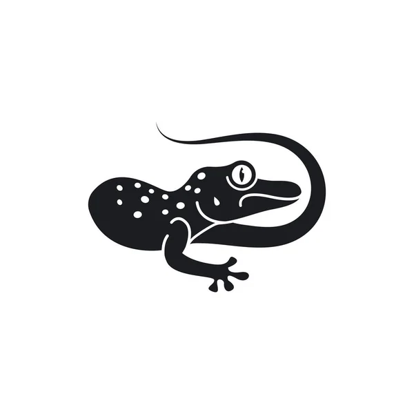 Gecko Vector Icon Illustration Design Template — Stock Vector