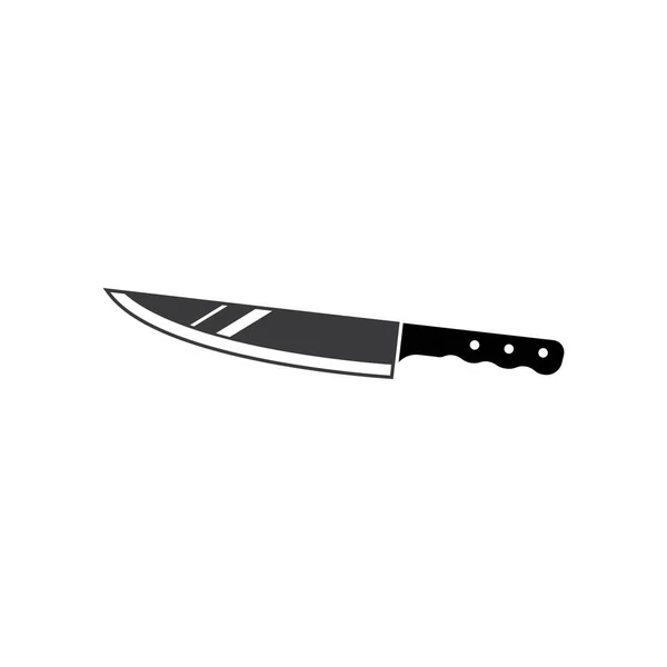 Mutfak Bıçağı Veya Bıçak Vektör Ikonu Çizim Şablonu Ağı — Stok Vektör
