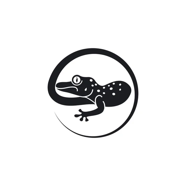 Gecko Vektör Resmetme Şablonu — Stok Vektör