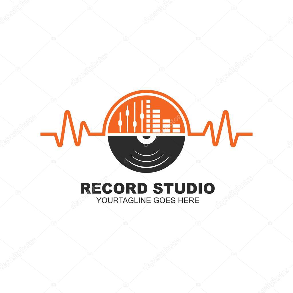 Recording icon vector illustration design template web