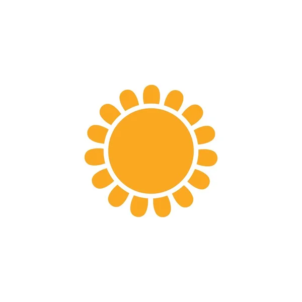 Sun Ilustration Design Vector Icon Template — Stock Vector