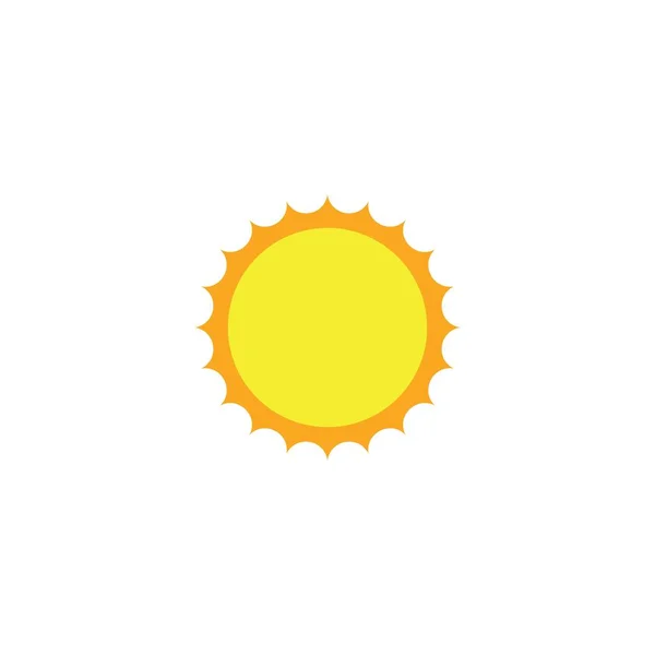 Sun Ilustration Design Vector Icon Template — Stock Vector