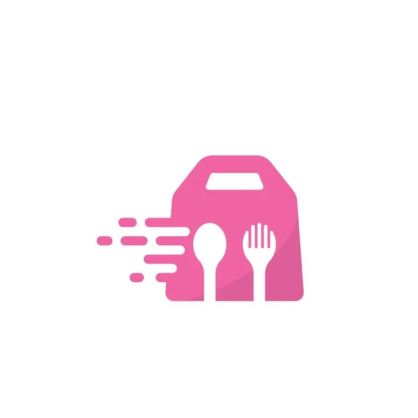 Fast Food Lieferung Symbol Vektor Illustration Design Vorlage Web — Stockvektor