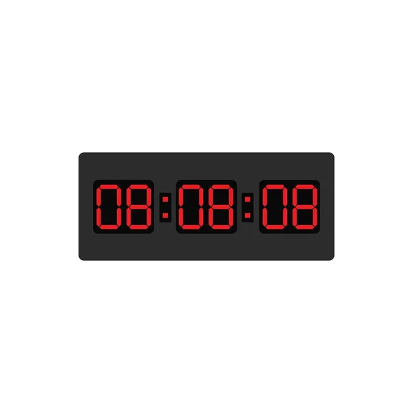 Dial Digital Clock Icon Vector Illustration Design Template — Stockový vektor