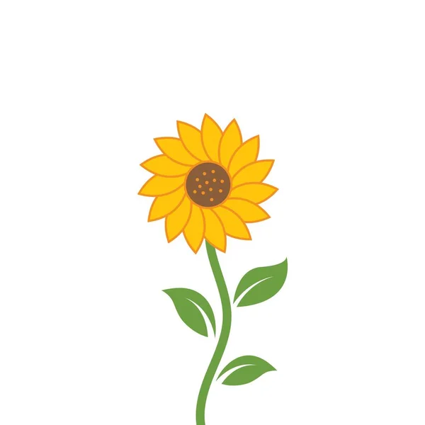Sonnenblume Vektor Illustration Konzept Design Web — Stockvektor