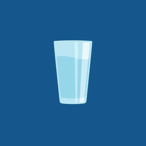 Glass Water Vector Illustration Design Template Web — Stock Vector