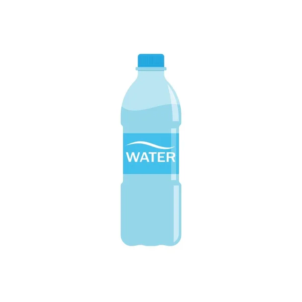 Vatten Flaska Ikon Vektor Illustration Design Mall — Stock vektor