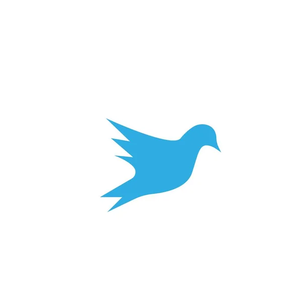 Taube Vogel Symbol Vektor Illustration Design Vorlage Web — Stockvektor