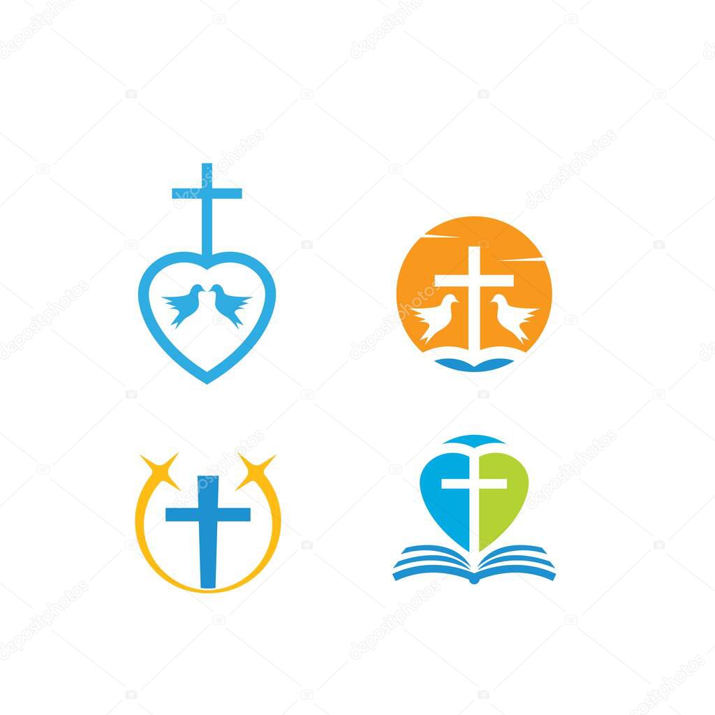 church icon vector illustration design template