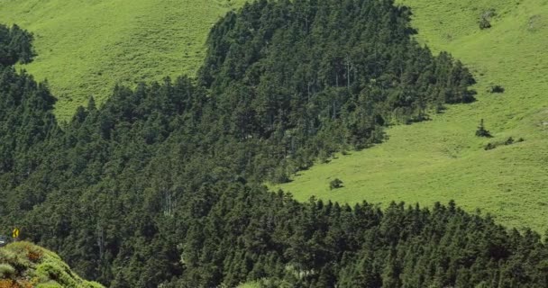 Тайваньские Горы Горы Даксуэшань Горы Хэхуань Горы Вулин Голубое Небо — стоковое видео