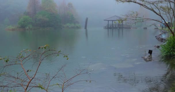Floresta Lagos Montanha Mingchi Yilan County Taiwan Uma Famosa Atração — Vídeo de Stock