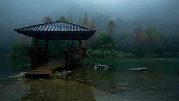 Ліс Гірські Озера Мінгчі Округ Ілан Тайвань Відомою Туристичною Пам — стокове фото