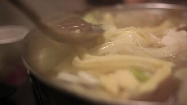 Taiwan Traditionele Hot Pot Zand Thee Hot Pot — Stockvideo