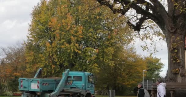 Ротенбург Баварія Німеччина Старі Будинки Дороги — стокове відео