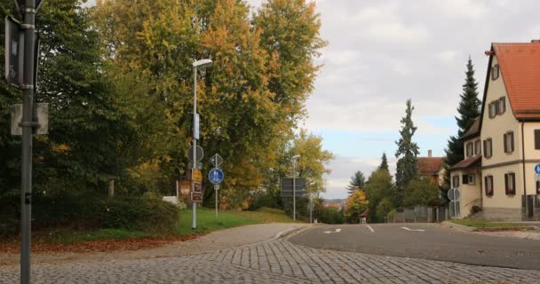 Rothenburg Baviera Alemania Edificios Antiguos Carreteras — Vídeos de Stock