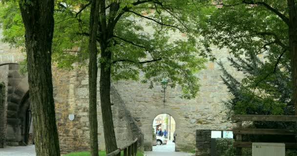 Rothenburg Bavaria Germany Old Building Medieval Castle — Stock Video