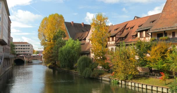 Ospedale Dello Spirito Santo Autunno Norimberga Germania — Video Stock