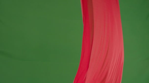 高速撮影 スローモーションなびくピンクの背景マントル — ストック動画