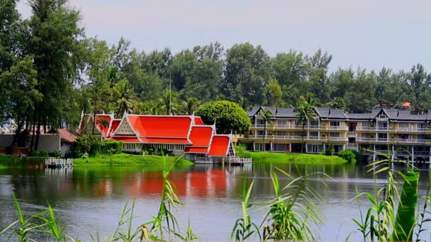 Férias Tailândia Lake House — Vídeo de Stock