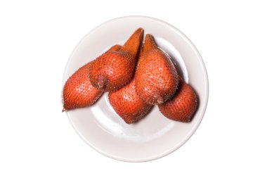 Beyaz arka plan üzerinde izole zalacca doğa