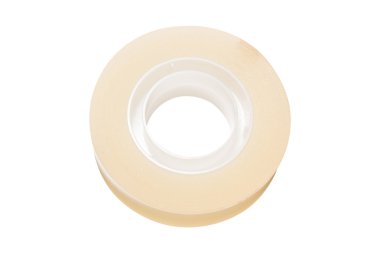 Yapışkan bant yapısını temizle beyaz arkaplanda izole et