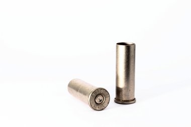 .38 special shell casings isolated on white background clipart