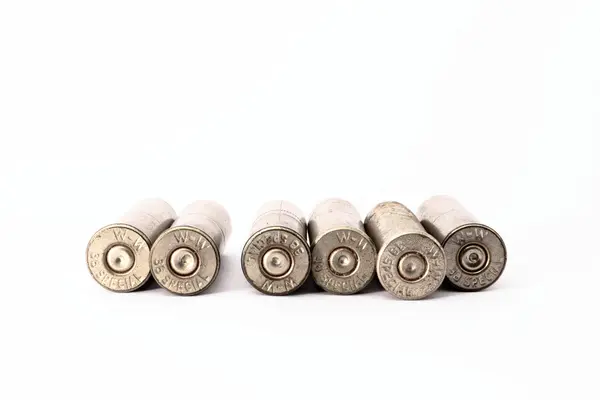 .38 invólucros especiais isolados sobre fundo branco — Fotografia de Stock