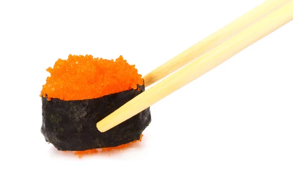 Japanisches Sushi isoliert auf weißem Hintergrund — Stockfoto