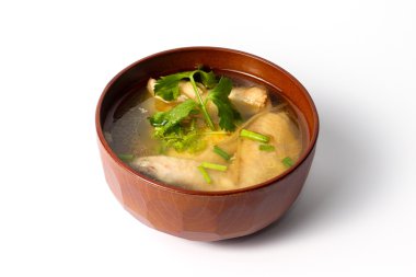 arka plan üzerinde izole tavuk çorbası