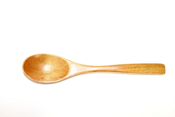 Wood spoon isolated on white background — Stock Photo, Image