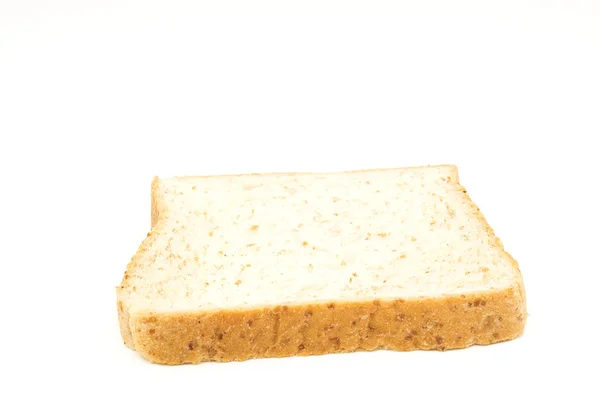 Volkoren brood geïsoleerd witte achtergrond — Stockfoto
