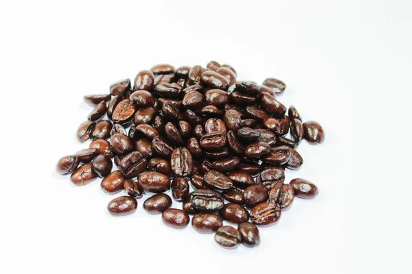 Braune Kaffeebohnen Nahaufnahme vintage Hintergrund Textur — Stockfoto