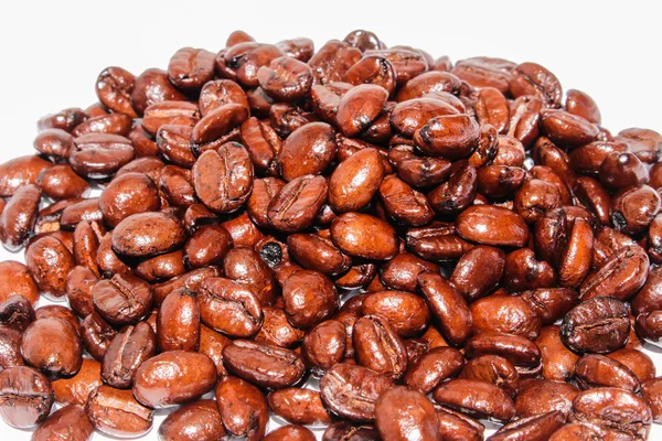 Коричневі кавові зерна крупним планом старовинна текстура фону — стокове фото
