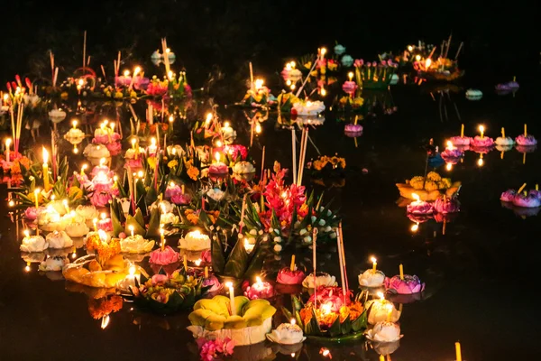 Loy krathong Festivali, Tayland — Stok fotoğraf