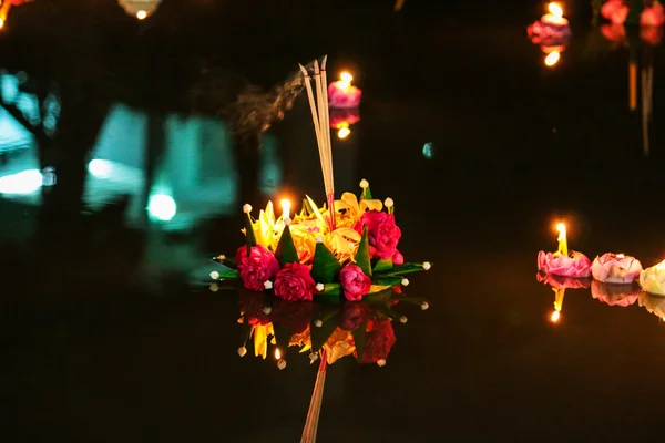 Loy krathong Festivali, Tayland — Stok fotoğraf