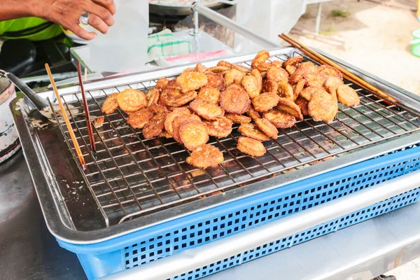 Fried fish eggs in thailand — Stock Photo, Image