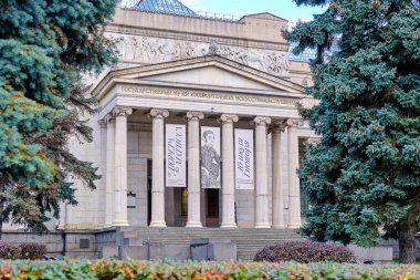 MOSCOW - 24 Ekim 2020: Moskova 'daki Puşkin Güzel Sanatlar Müzesi.