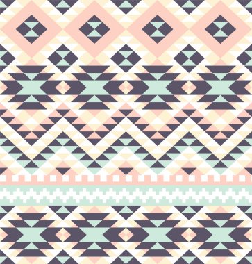 etnik Aztek süsleme ile Seamless Modeli