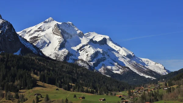 Sneeuw bedekte Mt Oldenhorn — Stockfoto