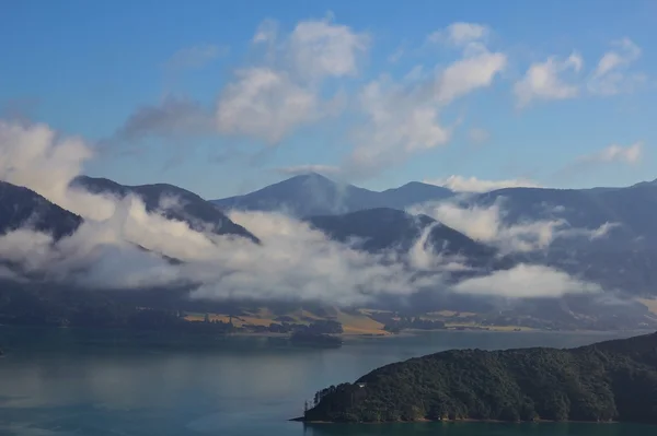 Ochtendscène in de Marlborough Sounds — Stockfoto