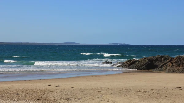 Piaszczysta plaża w Port Macquarie — Zdjęcie stockowe