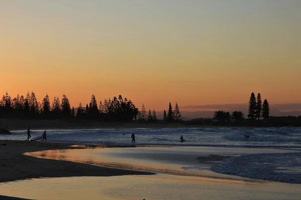 Захід сонця в Port Macquarie — стокове фото