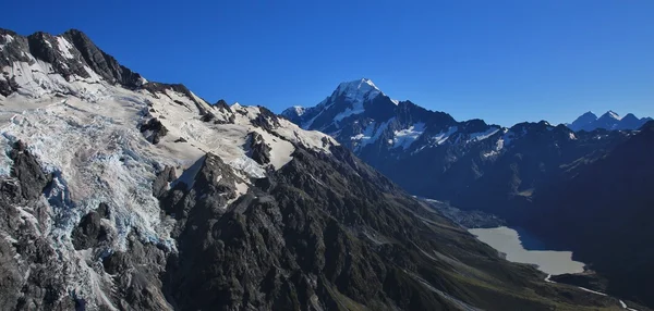 Morgon i södra Alperna, Mt Cook — Stockfoto