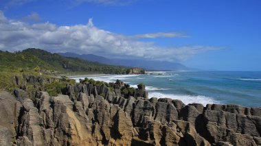 Yassı taş Punakaiki, Yeni Zelanda