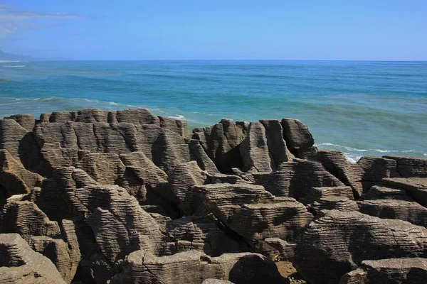Panqueca Rocks, formações rochosas únicas — Fotografia de Stock