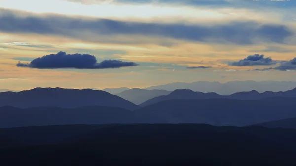 Cena noturna nos Alpes do Sul — Fotografia de Stock