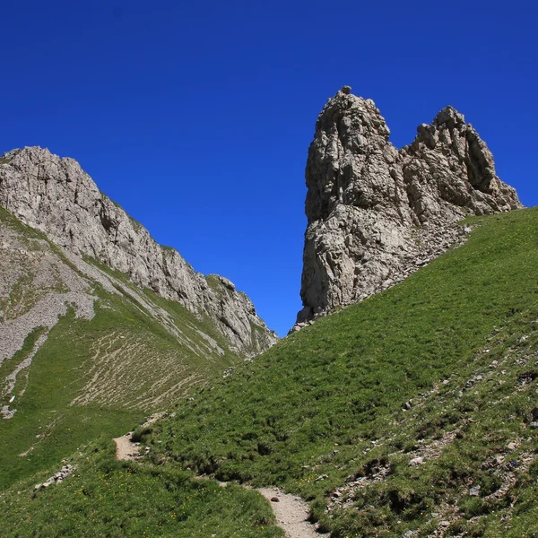 在 Alpstein 范围内的山口 — 图库照片